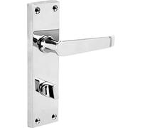 Designer Levers Victorian Straight Lever Door Handles, Polished Chrome