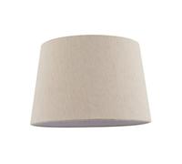 Designer Light Beige Natural Linen Fabric Lamp Shade with White Cotton Inner Lining | 30cm x 20cm | for Table or Pendant by Happy Homewares