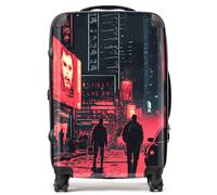 Designer Luggage Dante Mercer: 00021 Suitcase in Red | Size: Large Designer Luggage Red Large