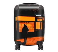 Designer Luggage Dante Mercer: 00030 Suitcase in Orange | Size: Medium Designer Luggage Orange Medium