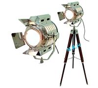 Designer Nautical Spotlight Tripod Floor Lamp Merige Hall & Office Decor