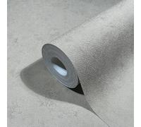 Designer non-woven wallpaper Papis Loveday grey plain 86741 Marburg (10,48£/1qm)