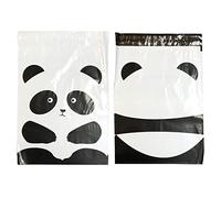 Designer Poly Mailer Bag Mailing Postal Bags Gifts Shipping Wrapping Design Pattern Envelope for Mail [Pack of 100](10 x 13 Inch,Panda)