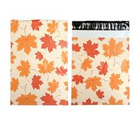 Designer Poly Mailer Bag Mailing Postal Bags Gifts Shipping Wrapping Design Pattern Envelope for Mail [Pack of 100](10 x 13 Inch,Autumn)
