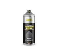 DESIGNER RADIATOR SPRAY PAINT - 1 x 400 ml - SATIN FINISH - NO PRIMER OR TOP COAT - PROFESSIONAL STANDARD - FAST DRY - Radiators, Hot Water Pipes, Tanks, Enamel & Metal - up to 100°C - BALI BLACK