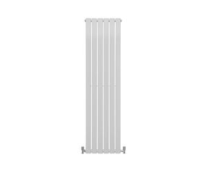 Designer Radiators 160 x 42cm Flat Panel Modern Central Heating Gloss White Vertical Column Double Panel Wall Mounted Slimline Kitchen Living Room Bathroom Commercial Cleaning Brush & Fixing Kit