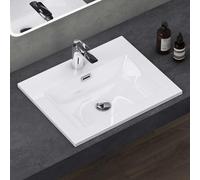 Designer Recessed Wash Basin / Sink, Colossum15A600, W x D x H: 60 x 48 x 13.5 cm, Cast Marble, Wash Basin
