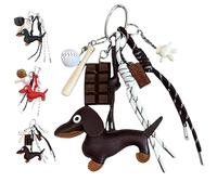 Designer Rope Bag Charms for Handbag Y2k Accessories Purse Charm Hanging Ornament Backpack Charm Keychain (Coffee)