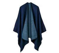 Designer Scarf Women Shall Leopard Print Women's Shawl Wrap Ponchos Cape Cardigan Sweater Open Front For Gifts Winter (Navy, One Size)
