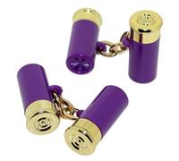 Designer Shotgun Cartridge Cufflinks in a Cartridge Case Choice of Colours (Purple)