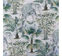 Designer Showcase Digital Print Cotton Rich Linen Vintage Look Quilting Craft Project Cushion Curtain Furnishing Upholstery Home Fabric | 55" - 140 cm Wide (per Fat Quarter, Jaipur)