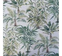 Designer Showcase Digital Print Cotton Rich Linen Vintage Look Quilting Craft Project Cushion Curtain Furnishing Upholstery Home Fabric | 55" - 140 cm Wide (per Fat Quarter, Exotic Palm)