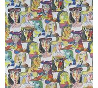 Designer Showcase Digital Print Cotton Rich Linen Vintage Look Quilting Craft Project Cushion Curtain Furnishing Upholstery Home Fabric | 55" - 140 cm Wide (per Metre, Picasso Art)