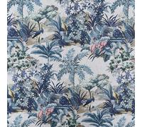 Designer Showcase Digital Print Cotton Rich Linen Vintage Look Quilting Craft Project Cushion Curtain Furnishing Upholstery Home Fabric | 55" - 140 cm Wide (per Half Metre, Elysium)
