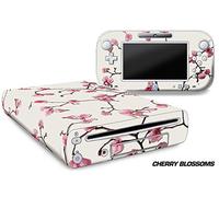 Designer Skin for Nintendo Wii U Console plus Controller Decal for: Wii U System - Cherry Blossoms