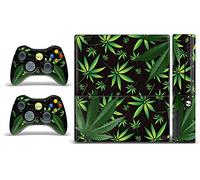 Designer Skin Sticker Fits:Microsoft Xbox 360 (360E) (3rd Gen) - Weeds-Black
