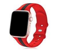 Designer Sport Band Compatible with Apple Watch iWatch Bands 38mm 40mm 41mm 42mm 44mm 45mm 49mm Men Women, Soft Silicone Strap Wristbands for Apple Watch Series 11/10/9/8/7/6/5/4/3/2/1/SE/Ultra