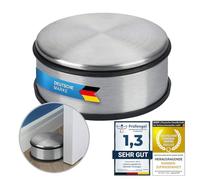 Designer Stainless Steel Doorstop Rubber Door Buffer Door Holder Stopper 1,2kg (Silver 11x6 cm, 1 Piece)