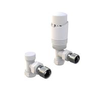 Designer Thermostatic Radiator Valves Angled Corner Straight TRV Various Colours