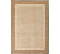 Designer Velours Beige Runner “Band” - Classic Elegance - 120X170 cm