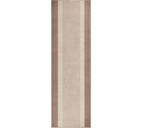 Designer Velours Beige Runner “Band” - Classic Elegance - 80X300 cm