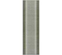 Designer Velours Green Runner “Band” - Classic Elegance - 80X350 cm