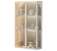 Designer Wall-Mounted Bathroom Cabinet - Space-Saving Over-The-Toilet Storage with Doors for Bathroom or Laundry Room Stylish for Clean and Clutter-Free Spaces