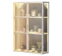Designer Wall Mounted Bathroom Cabinet Space Saving Over The Toilet Storage with Doors for Laundry & Home Organization Solutions
