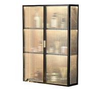 Designer Wall-Mounted Bathroom Cabinet with Doors - Over-the-Toilet Storage Solution for Laundry & Bath Functional & Aesthetic 50x14x70CM