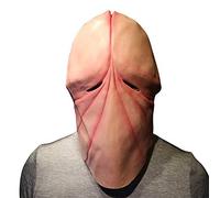 DesignerBox Halloween Scary Clown 3D Mask, Horror Joker Grimace Ghost Alien Zombie Head, Evil Demon Latex Mask for Masquerade Party Easter Cosplay Costume (Style 6)