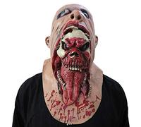 DesignerBox Halloween Scary Clown 3D Mask, Horror Joker Grimace Ghost Alien Zombie Head Evil Demon Latex Mask for Masquerade Party Cosplay Costume