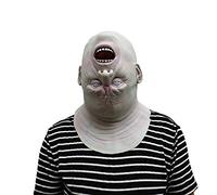 DesignerBox Halloween Scary Clown 3D Mask, Horror Joker Grimace Ghost Mask Alien Zombie Head Mask Evil Demon Latex Mask for Halloween Masquerade Party Easter Cosplay Costume (Style 9)