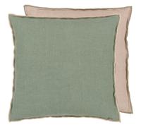 Designers Guild - Brera Lino Cushion 43x43 cm, Pebble - Thyme