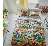 Designers Guild Printed Cotton Percale Duvet Cover, Glynde Coral 240 x 220 cm