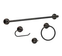 Designers Impressions 800 Series 4 Piece Oil Rubbed Bronze Bathroom Hardware Set