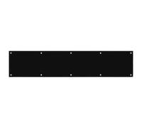 Designers Impressions Flat Black 6" x 34" Door Kick Plate: DHF609542