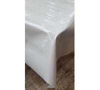 DESIGNERS247 Plain Silver Grey Glitter PVC Plastic Vinyl Oilcloth Wipe Clean Table Cloth Silver Grey Glitz Sparkle Shimmering Effect Party Table Cloth Width 140cm - Sold by metre
