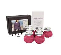 DesignEtte Knitting Kit Chinese Lanterns 100 Percent Mercerized Rose Egyptian Yarn Cotton X-Small No-s-9114, Extra