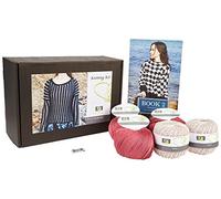 DesignEtte Knitting Kit Rural Landscape Linen/Cotton Pink/Rose XL/2XL