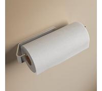 Designfactory Hamburg Kitchen Roll Holder | Self-adhesive Paper Towel Holder | Kitchen Roll Holder Under Cabinet without Drilling | modern design | Silver Grey