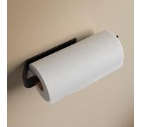 Designfactory Hamburg Kitchen Roll Holder | Self-adhesive Paper Towel Holder | Kitchen Roll Holder Under Cabinet without Drilling | modern design | Matt Black