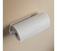 Designfactory Hamburg Kitchen Roll Holder | Self-adhesive Paper Towel Holder | Kitchen Roll Holder Under Cabinet without Drilling | modern design | Matt White