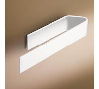 Designfactory Hamburg towel rail | Self Adhesive towel holder | towel rail for bathroom and kitchen | 22 cm | Modern design | Matt White