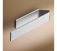 Designfactory Hamburg Towel Rail | Self Adhesive Towel Holder | Towel Rail for Bathroom and Kitchen | 22 cm | Modern Design | Silver Grey