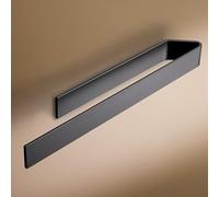 Designfactory Hamburg towel rail | Self Adhesive towel holder | towel rail for bathroom and kitchen | 40 cm | Modern design | Matt Black