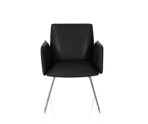 DESIGNIA V - Upholstered chair Black