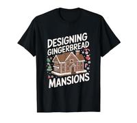 Designing Gingerbread Mansion - Architect Christmas Value Graphic T-Shirt, Men, Black, S