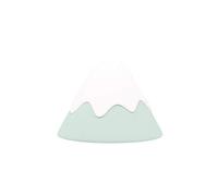 DesignNest Snow Mountain Night Light - Modern Home Decor & Nursery Lamp - Dimmable Soft Silicone, Tap Control, Rechargeable Portable Bedside Light Kids Safe BPA Free (Green)