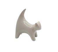 DESIGNO Abstract Ceramic Cat Figurine Sculpture Ornament Home Decor Statue Kitten Statue for Living room Shelf Display