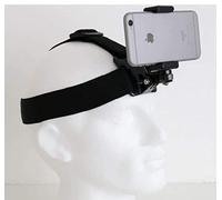 Designo Head Helmet Strap Band Mount Holder for Mobile Phone to use as Action Cameras Fits Universal iPhone Samsung Sony Huawei HTC Nokia Asus Lenovo